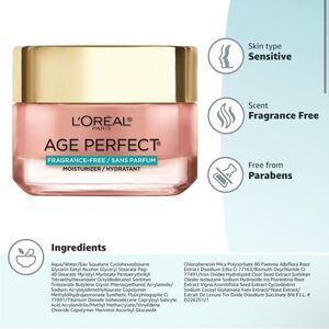 L'Oreal Age Perfect Rosy Tone Moisturizer Fragrance-Free 1.7oz./48g New in box